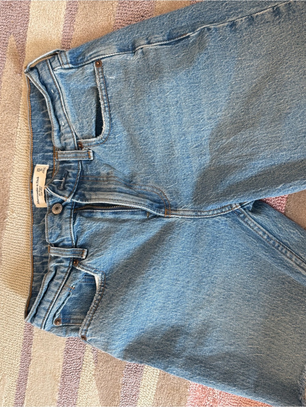 Abercrombie & Fitch Light Blue High-Rise Women's Shorts
